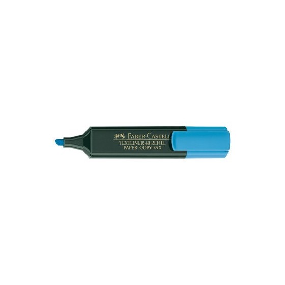 MARCADOR FLUOR TEXTLINER AZUL FABER CASTELL 154851 (x10 unidades)