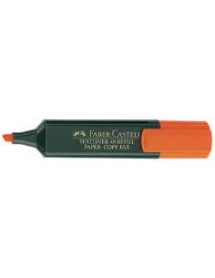 MARCADOR FLUOR TEXTLINER NARANJA FABER CASTELL 154815 (x10 unidades)