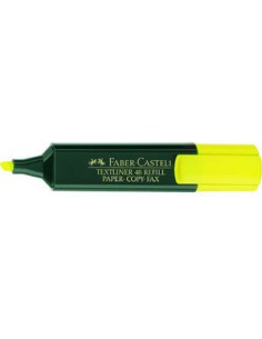 MARCADOR FLUOR TEXTLINER AMARILLO FABER CASTELL 154807 (x10 unidades)