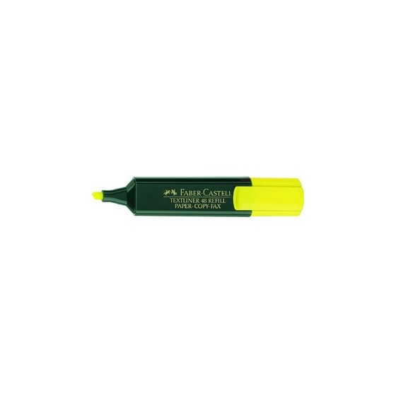 MARCADOR FLUOR TEXTLINER AMARILLO FABER CASTELL 154807 (x10 unidades)