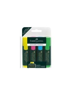 ESTUCHE 4 MARCADORES FLUORESCENTES TEXTLINER SURTIDO FABER CASTELL 154804