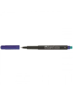MARCADOR PERMANENTE MULTIMARK PUNTA FINA AZUL FABER CASTELL 151351 (x10 unidades)