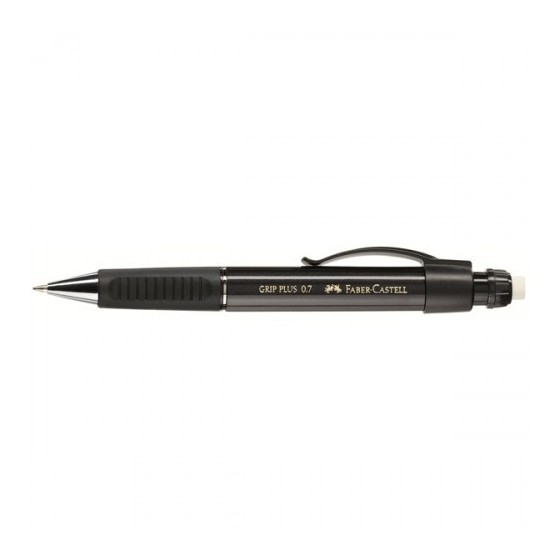 PORTAMINAS GRIP PLUS 0.7MM NEGRO FABER CASTELL 130733 (x5 unidades)