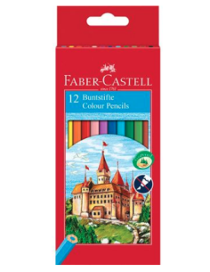 ESTUCHE 12 LAPICES COLORES HEXAGONALES HT FABER CASTELL 120112
