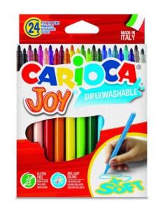 CAJA 24 ROTULADORES COLORES JOY CARIOCA 40615