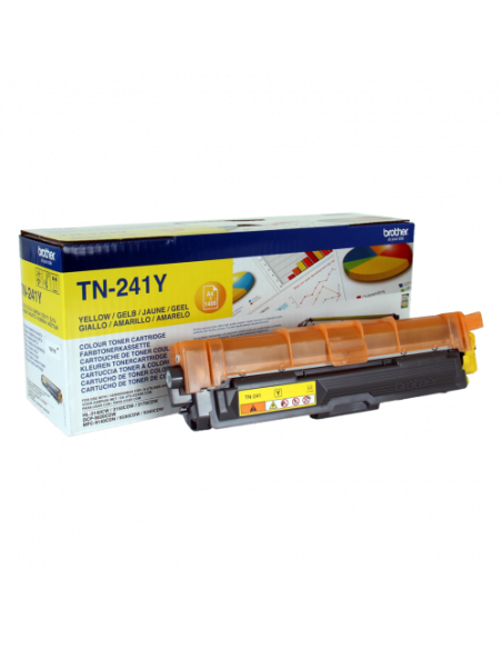 BROTHER TONER TN241Y  HL3140CW/HL3150CDW, 1.400 PÁG. AMARILL