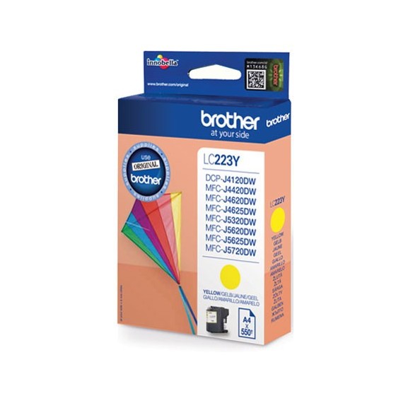 BROTHER TINTA LC223YBP MFCJ4420DW/MFCJ4620DW , LARGA DURACIÓ