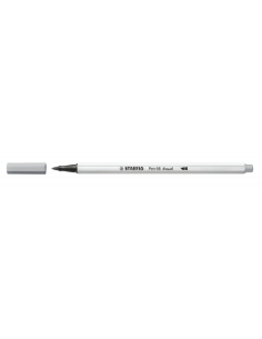 ROTULADOR PUNTA FIBRA PINCEL PEN 68 BRUSH GRIS MEDIO STABILO 568/95 (x10 unidades)