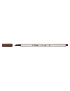 ROTULADOR PUNTA FIBRA PINCEL PEN 68 BRUSH MARRON STABILO 568/45 (x10 unidades)