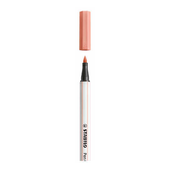 ROTULADOR PUNTA FIBRA PINCEL PEN 68 BRUSH CARNE CLARO STABILO 568/26 (x10 unidades)