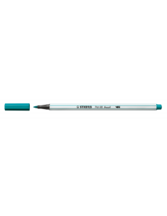ROTULADOR PUNTA FIBRA PINCEL PEN 68 BRUSH TURQUESA STABILO 568/51 (x10 unidades)
