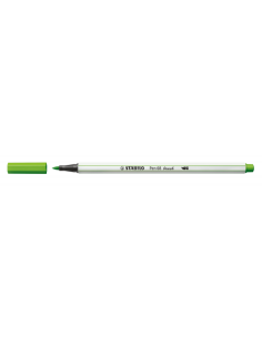 ROTULADOR PUNTA FIBRA PINCEL PEN 68 BRUSH VERDE HOJA STABILO 568/43 (x10 unidades)