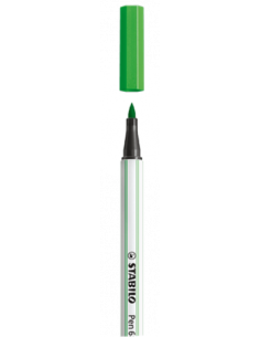 ROTULADOR PUNTA FIBRA PINCEL PEN 68 BRUSH VERDE CLARO STABILO 568/33 (x10 unidades)
