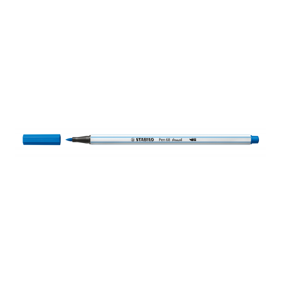 ROTULADOR PUNTA FIBRA PINCEL PEN 68 BRUSH AZUL OSCURO STABILO 568/41 (x10 unidades)