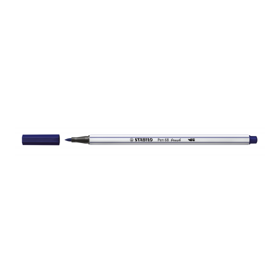 ROTULADOR PUNTA FIBRA PINCEL PEN 68 BRUSH AZUL PRUSIA STABILO 568/22 (x10 unidades)