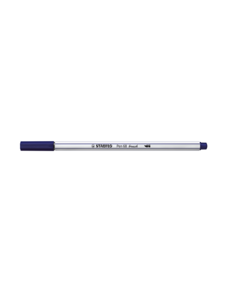 ROTULADOR PUNTA FIBRA PINCEL PEN 68 BRUSH AZUL PRUSIA STABILO 568/22 (x10 unidades)