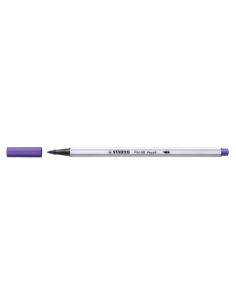 ROTULADOR PUNTA FIBRA PINCEL PEN 68 BRUSH VIOLETA STABILO 568/55 (x10 unidades)