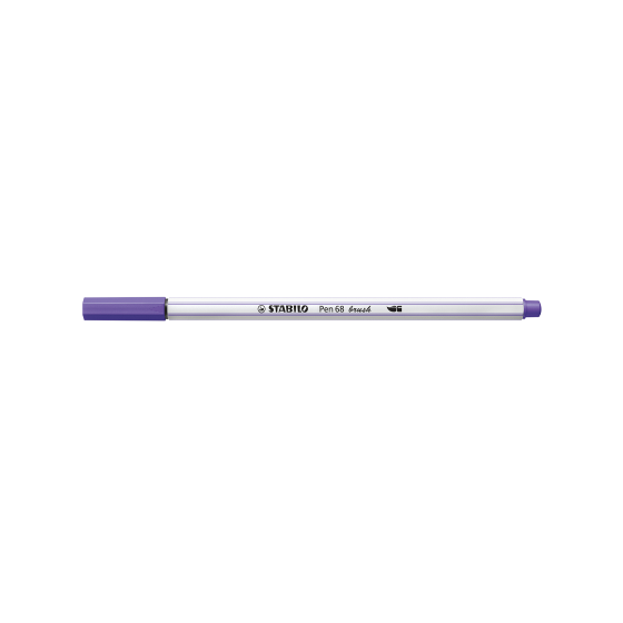ROTULADOR PUNTA FIBRA PINCEL PEN 68 BRUSH VIOLETA STABILO 568/55 (x10 unidades)