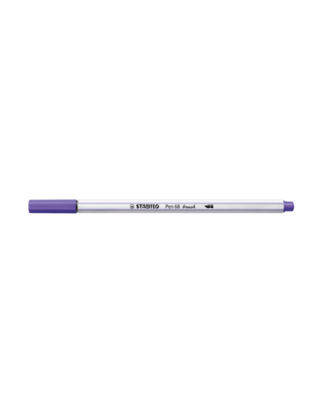 ROTULADOR PUNTA FIBRA PINCEL PEN 68 BRUSH VIOLETA STABILO 568/55 (x10 unidades)