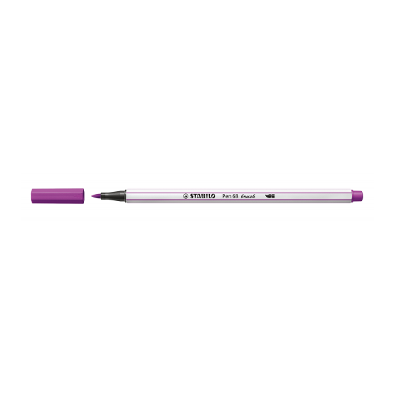 ROTULADOR PUNTA FIBRA PINCEL PEN 68 BRUSH LILA STABILO 568/58 (x10 unidades)