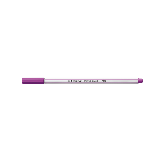 ROTULADOR PUNTA FIBRA PINCEL PEN 68 BRUSH LILA STABILO 568/58 (x10 unidades)