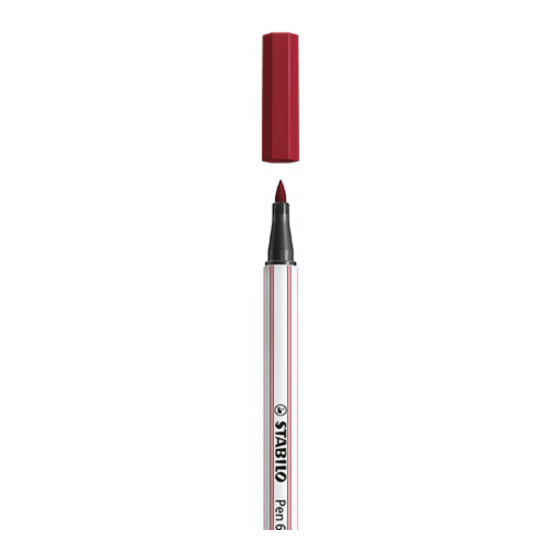 ROTULADOR PUNTA FIBRA PINCEL PEN 68 BRUSH PURPURA STABILO 568/19 (x10 unidades)