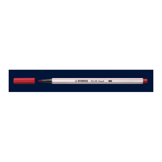 ROTULADOR PUNTA FIBRA PINCEL PEN 68 BRUSH PURPURA STABILO 568/19 (x10 unidades)