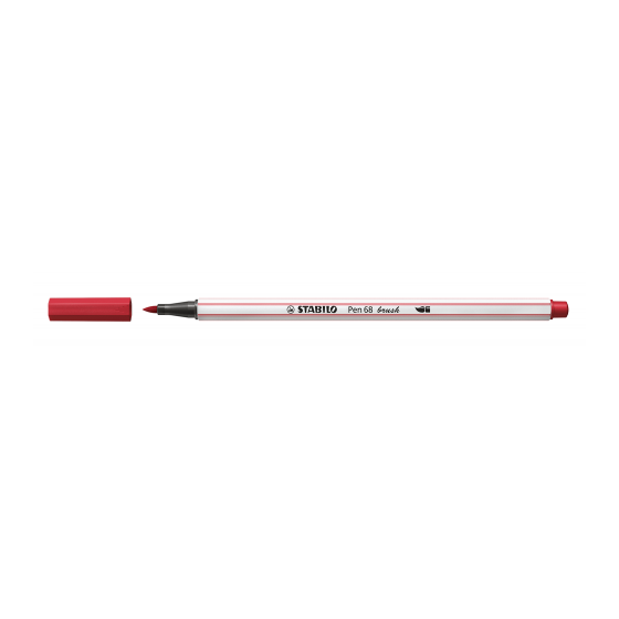 ROTULADOR PUNTA FIBRA PINCEL PEN 68 BRUSH ROJO OSCURO STABILO 568/50 (x10 unidades)