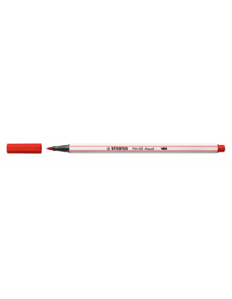 ROTULADOR PUNTA FIBRA PINCEL PEN 68 BRUSH CARMIN STABILO 568/48 (x10 unidades)