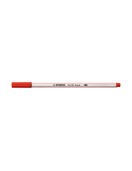 ROTULADOR PUNTA FIBRA PINCEL PEN 68 BRUSH CARMIN STABILO 568/48 (x10 unidades)
