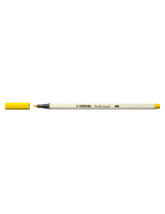 ROTULADOR PUNTA FIBRA PINCEL PEN 68 BRUSH AMARILLO STABILO 568/44 (x10 unidades)