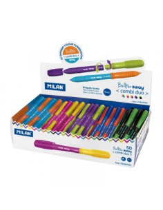 EXPOSITOR 50 BOLÍGRAFOS SWAY COMBI DUO COLORES SURTIDOS MILAN 176582950