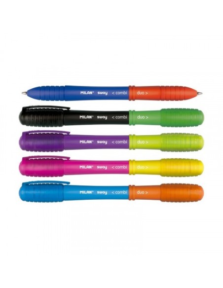 EXPOSITOR 50 BOLÍGRAFOS SWAY COMBI DUO COLORES SURTIDOS MILAN 176582950