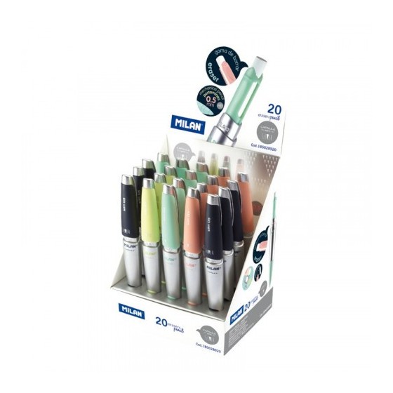 EXPOSITOR 20 PORTAMINAS CAPSULE SLIM SILVER MILAN 185028920