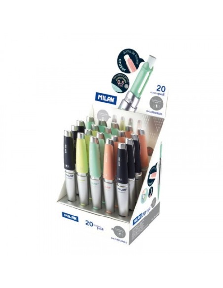 EXPOSITOR 20 PORTAMINAS CAPSULE SLIM SILVER MILAN 185028920