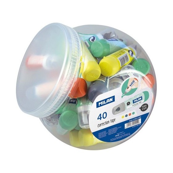 BOTE 40 CINTAS CORRECTORAS MINI 5MMX6M MILAN 1301940SNC