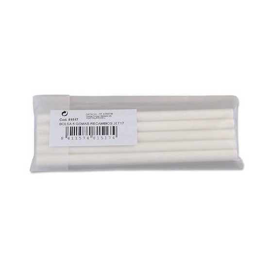 BOLSA 5 RECAMBIOS GOMAS JET ERASER MILAN 81517