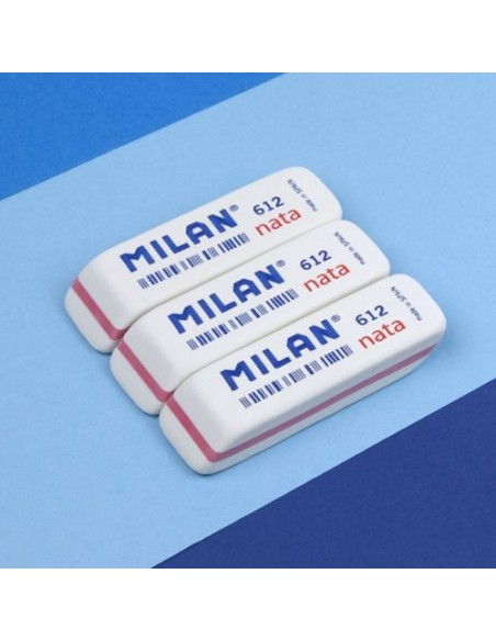 Milan CPM612 goma Plástico Blanco 12 pieza(s) (x12 unidades)