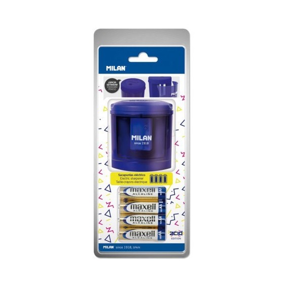 Milan BWM10149 sacapuntas Sacapuntas eléctrico Azul