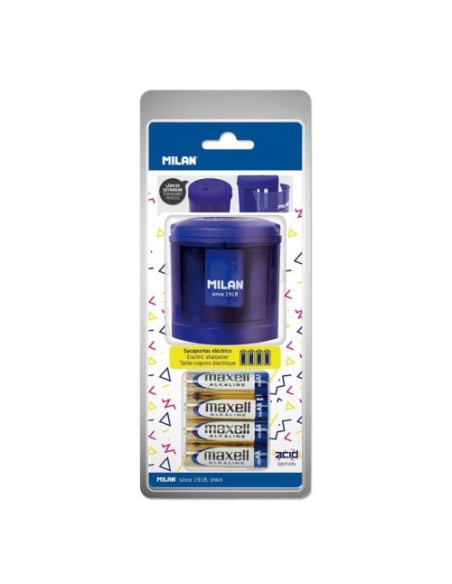 Milan BWM10149 sacapuntas Sacapuntas eléctrico Azul