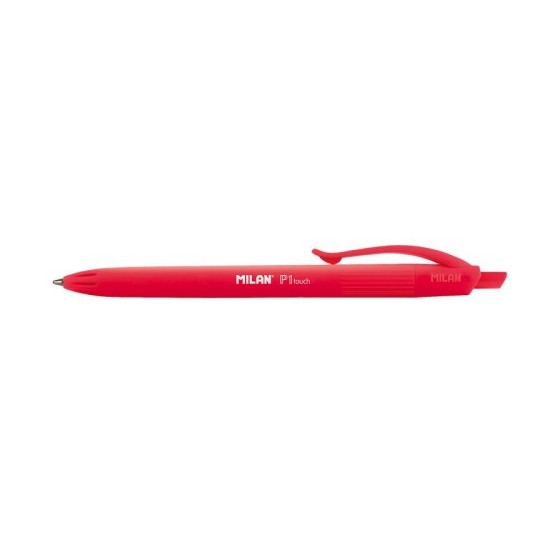 Milan 176512925 bolígrafo Rojo Bolígrafo de punta retráctil con pulsador 25 pieza(s)