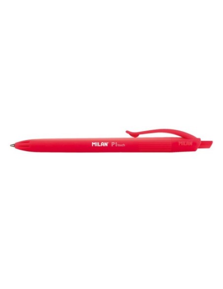 Milan 176512925 bolígrafo Rojo Bolígrafo de punta retráctil con pulsador 25 pieza(s)