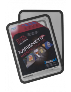 PACK DE 2 MARCO MAGNÉTICO MAGNETO SOLO A3 NEGRO TARIFOLD 195067