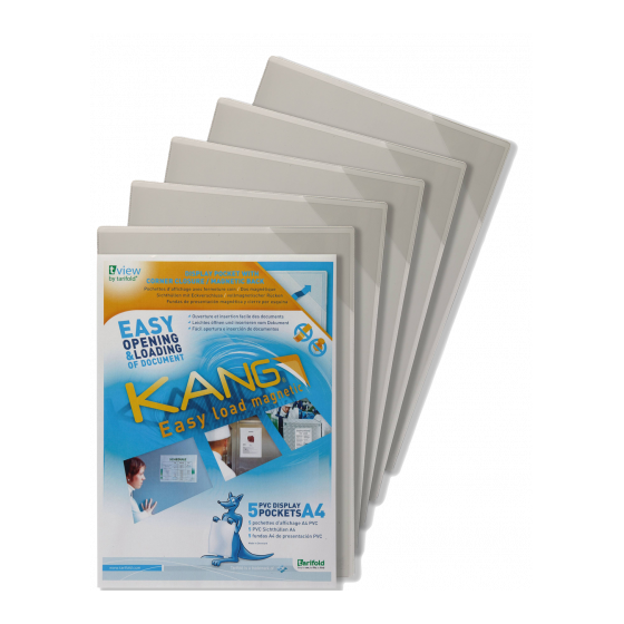 PACK DE 5 FUNDA MAGNÉTICA KANG EASY LOAD A4 TARIFOLD 194690