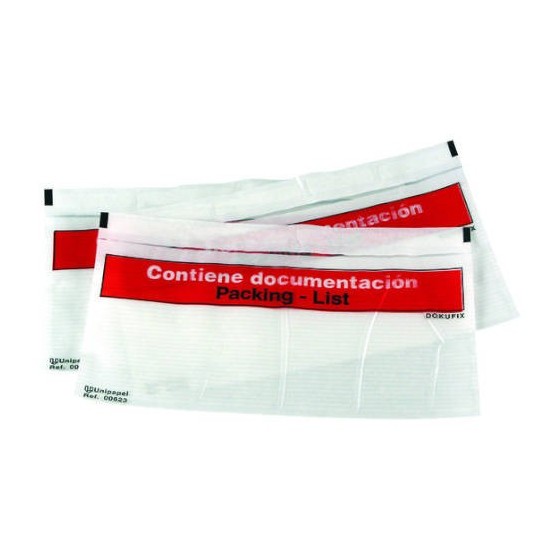 CAJA DE 1.000 SOBRES PACKING LIST 1/3A4-225X115 MM TEXTO IMPRESO S2783 F