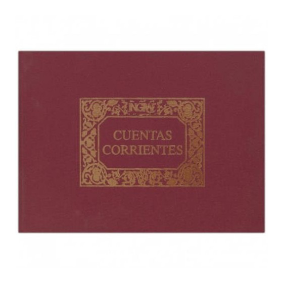 LIBRO 1/4 APAISADO CUENTAS CORRIENTES NUMERADO 100 HOJAS (64069/A) INGRAF 350207