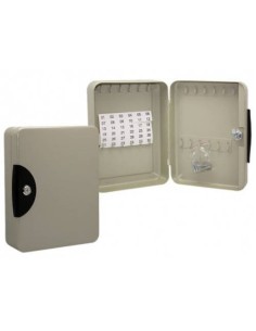 CAJA GUARDALLAVES METALICA 24 LLAVES EN COLOR GRIS BISMARK 319903