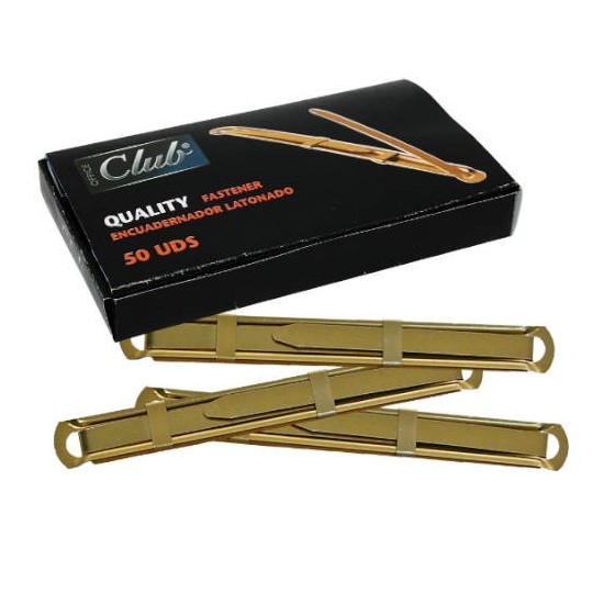 CAJA 50 UNIDADES FASTENER LATONADO CALIDAD EXTRA OFFICE CLUB 319397