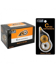 CINTA CORRECTORA 12 METROS X 5 MM. INGRAF OFFICE 320083 (x24 unidades)