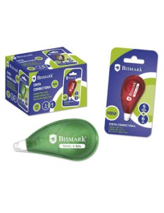 CINTA CORRECTORA MINI 6 METROS X 5 MM. BISMARK 325761 (x24 unidades)